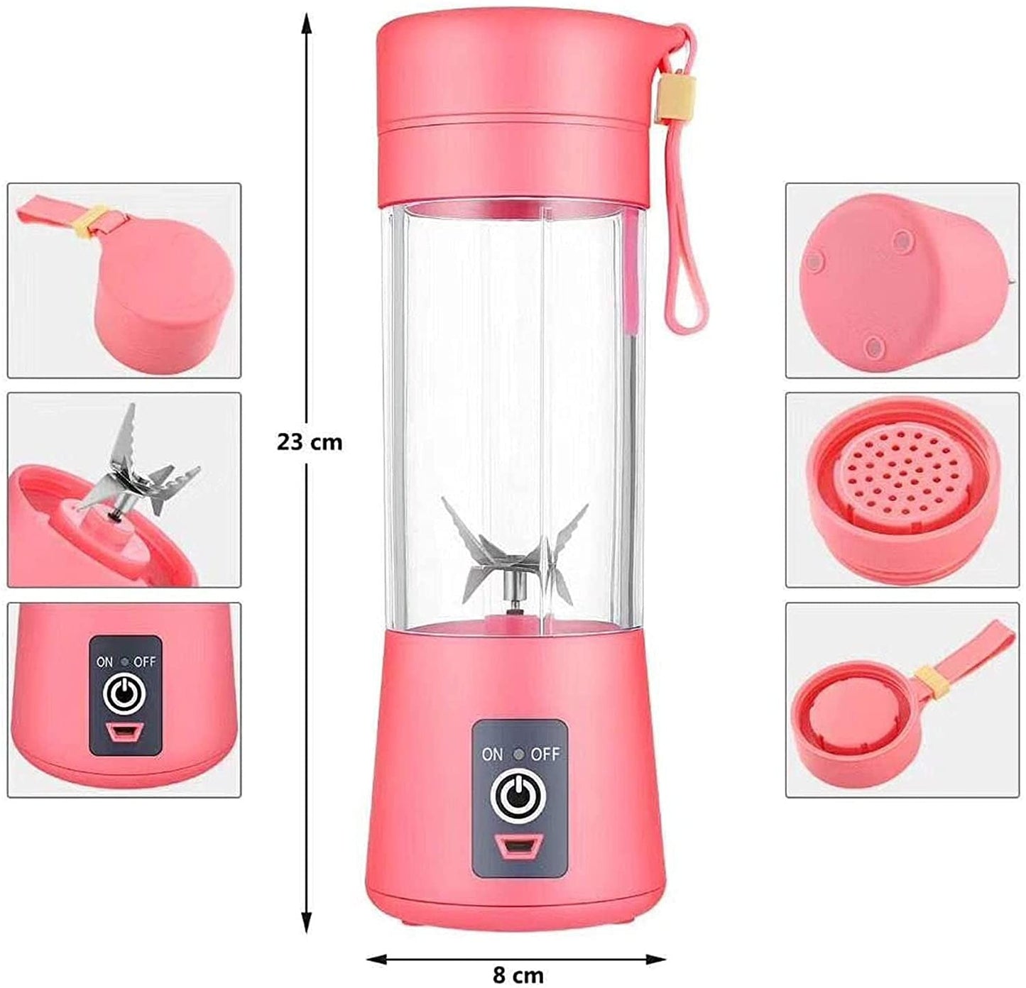 BlendGo™ Portable Juicer Blender – USB Rechargeable Mini Smoothie & Fruit Juice Maker