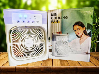 Portable Mini Air Cooler Fan With Mist Cooling&Led Light
